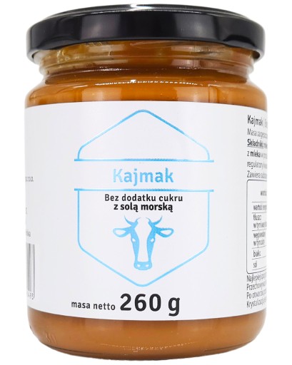 Kajmak BEZ PRIDANÉHO CUKRU s morskou soľou Fudge Masa Cheat pre KETO POLDER