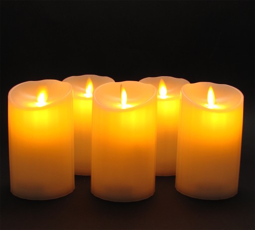 LED vložka na sviečky, pohyblivý plameň + batérie