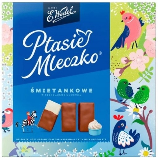 1x340g WEDEL Ptasie Mleczko Śmietankowe