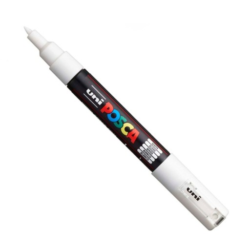 Posca pigmentový popisovač biely 1 PC-1M...