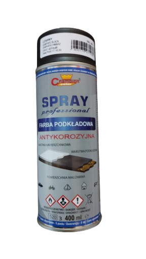 Paint Spray Lak 400 ml základný náter čierny šampión