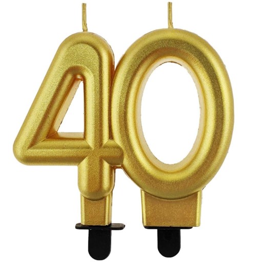 Torta SVIEČKA ČÍSLO 40 metalíza NARODENINY