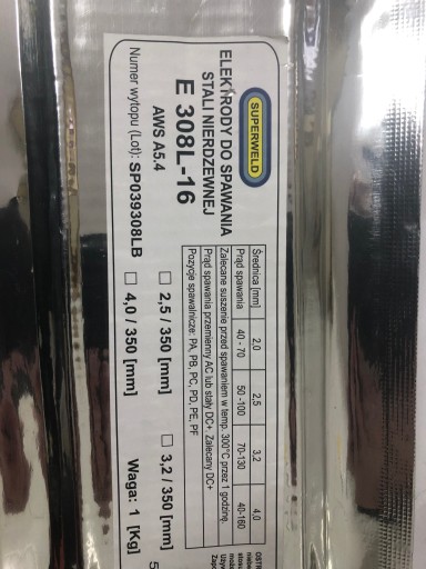 SUPERWELD Elektróda pre nerez INOX E308L 3,2 mm
