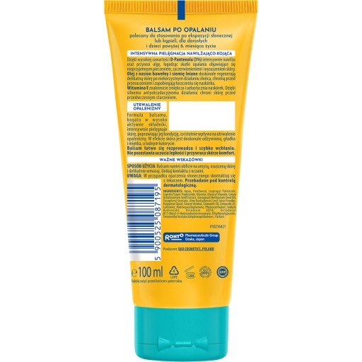 Dax Sun After Sun Rodinný balzam po opaľovaní 5% D-Panthenol TRAVEL