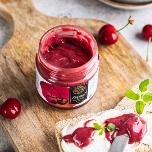 Prírodný smotanový med s Krupieckou čerešňou 220g