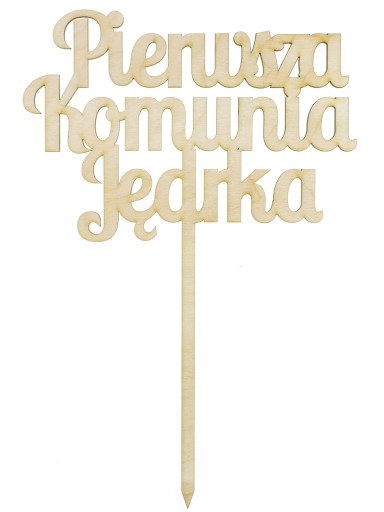 TOPPER 30x17cm s iniciálami, vlastný nápis COMMUNION