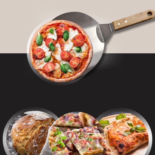 PIZZA, CHLIEB, CESTO, PLECH, OCELOVÁ LOPATKA okrúhla, 30 cm