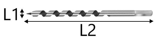 VŔTAČKA NA DREVO VŔTAČKA 16x150mm VŔTAČKA NA DREVO SKRUTKOVAČKA