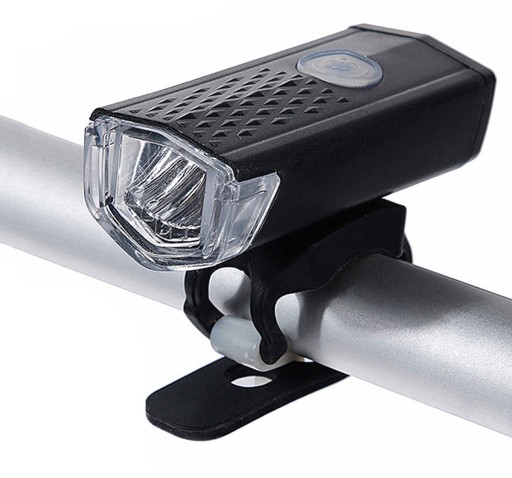 LED PREDNÉ SVETLO NA BICYKEL PREDNÉ SVETLO NA BICYKEL USB BATÉRIA ČIERNA