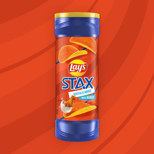 Lay's Stax Buffalo Wings Ranch chrumky s korenistou príchuťou Wings 155,9 g