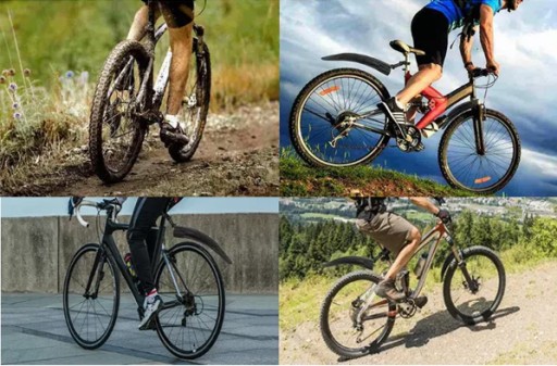 BLATNÍKY NA BICYKEL 26/28 PRO PREDNÝ + ZADNÝ SET MTB MUDDERS ČIERNA