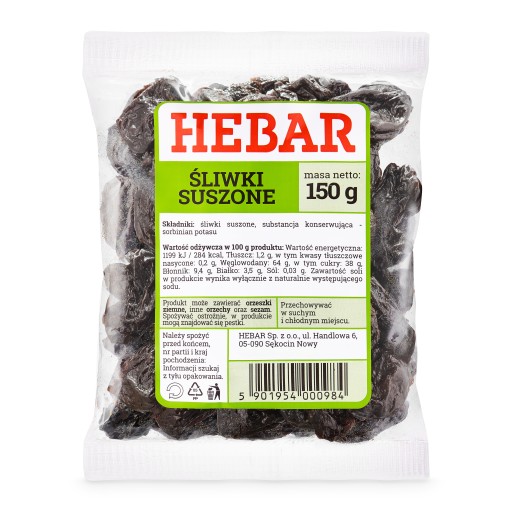 SUŠENÉ SLIVKY 150 G NAJVYŠŠEJ KVALITY