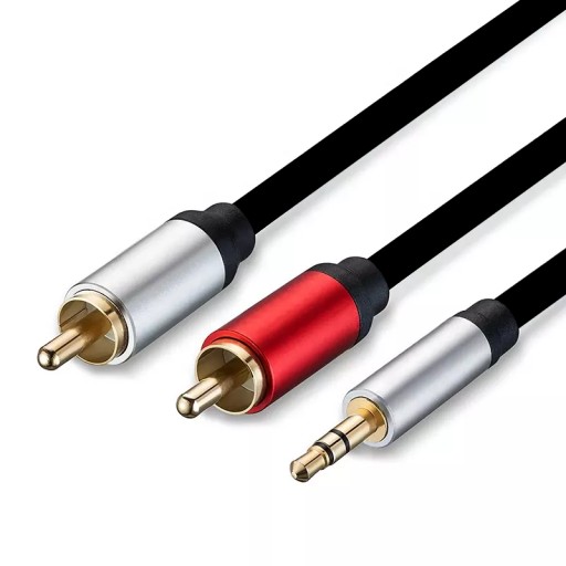 AUX KÁBEL MINI JACK 3,5mm 2x RCA CINCH STEREO 3m