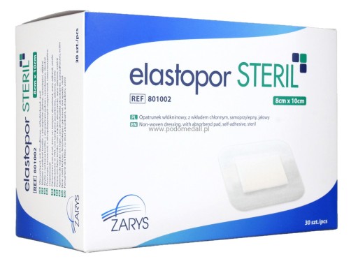 Elastopor Steril 8x10 cm sterilné lepidlo 30 ks.