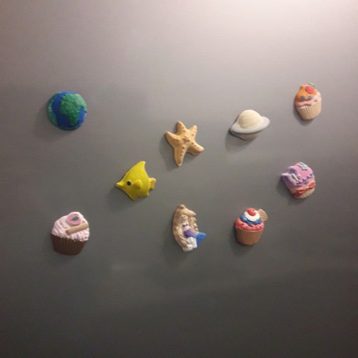 Magnety na chladničku DIY muffiny Cupcakes DIY kreatívna sada magnetov