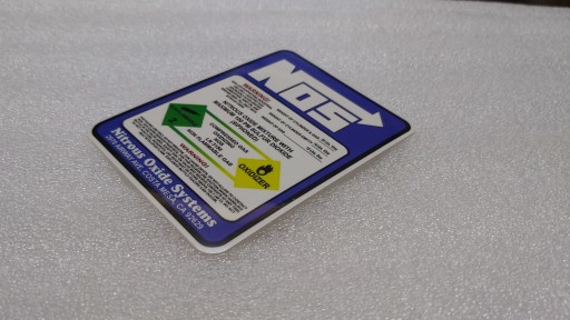 NÁLEPKA NOS NITRO OXIDE SYSTEMS 7,2 x 9,5 cm