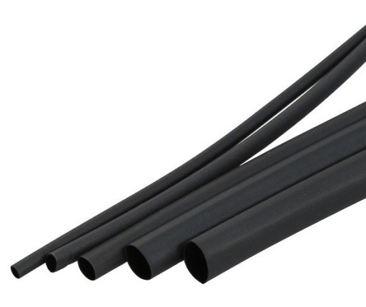 ZMRŠŤOVACIA TUBA ČIERNA 2,5 mm / 1,25 mm 5m