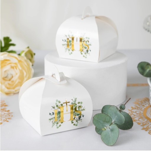 IHS Communion boxy eukalyptus 6 ks. Vďaka