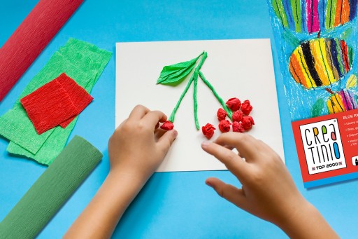 MINI krimpovací hodvábny papier (25x200 cm) - CREATINIO - klasický MIX - 10 farieb