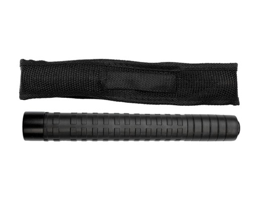 TELESKOPICKÝ OBUŠOK POLICAJNÝ OCELOVÁ GUMA DLHÁ 21/55CM + KRYT