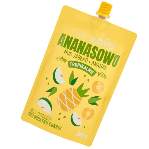 OWOLOVO jablkovo ananásová pena 200g Tropická príchuť