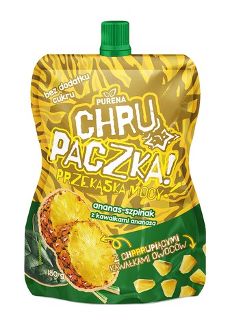 Ananásový špenát chrumkavý s kúskami ananásu 180g