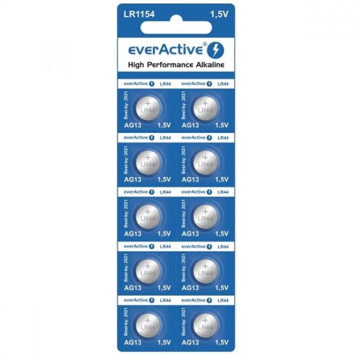 Everactive LR44 alkalická batéria 10 ks.