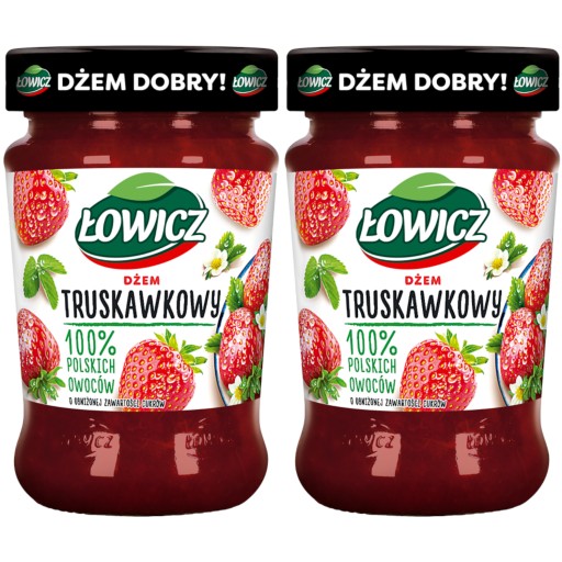 Jahodový džem Łowicz minimum cukrov 2x 280g