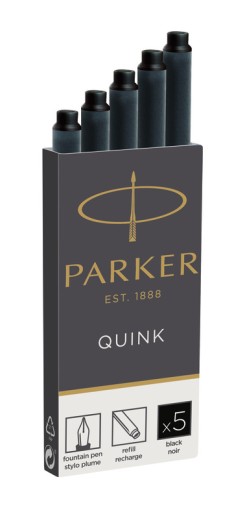 Náplne do pera PARKER QUINK čierny atrament 5 ks