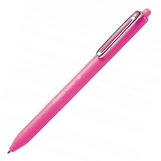 Pentel iZee BX467 automatické guľôčkové pero ružové
