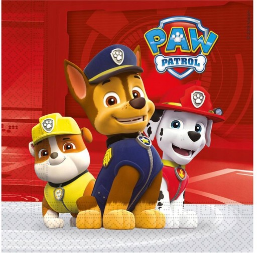 Jednorazové papierové taniere PAW Patrol PAW BIRTHDAY party 23 cm 8 kusov