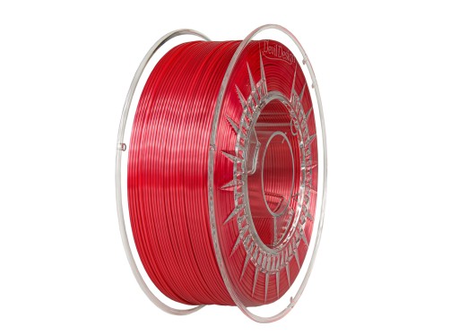 PLA SILK 5m vložka - Devil Design SILK 1,75mm červená / červená
