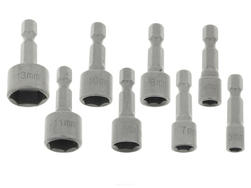 ZÁSUVKY SKRUTKOVAČOV 5-13mm 1/4 sada 8 ks