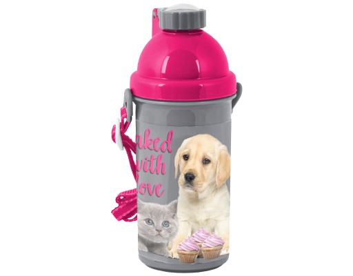 PASO BOTTLE Školská Fľaša na vodu DOG