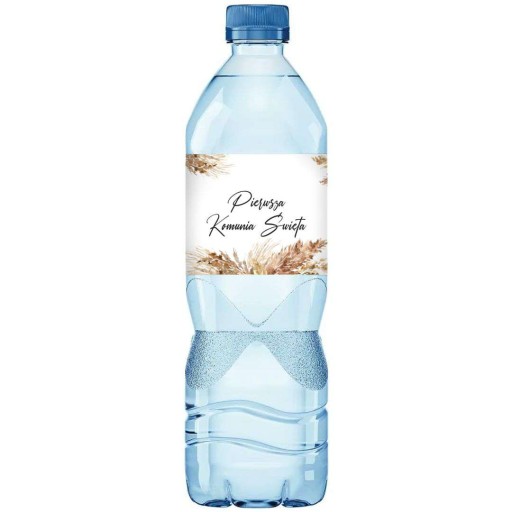 ŠTÍTKY na fľašu vody SVÄTÉ PRIJÍMANIE boho nálepky vlastné meno x3