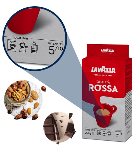 Lavazza Qualita Rossa mletá káva 250g