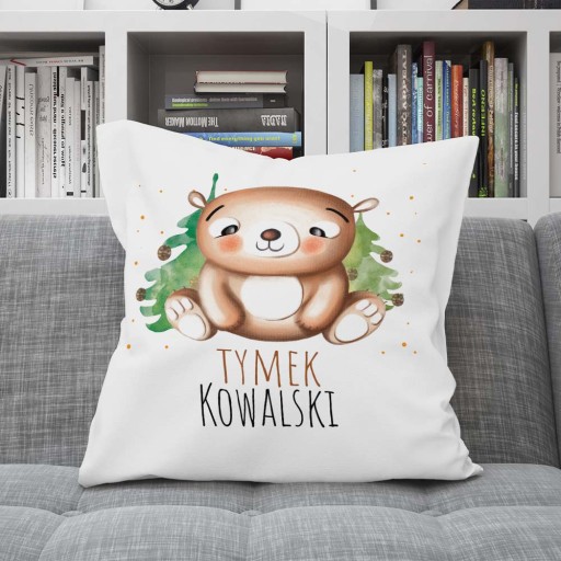 Vankúšik do škôlky pre dieťa + MEDVEĎ Meno