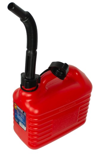 Kanister na benzín 5L BASE červená/čierna