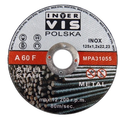 OCHRANNÝ KOTOUČ NA REZANIE KOVOVEJ OCELE 125/1,2 mm IV
