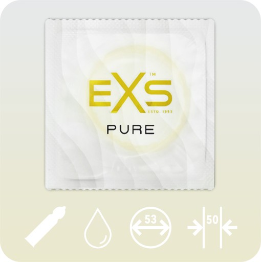 ULTRA THIN EXS Pure kondómy PRÍRODNÉ EKOLOGICKÉ vegánske 12 ks.