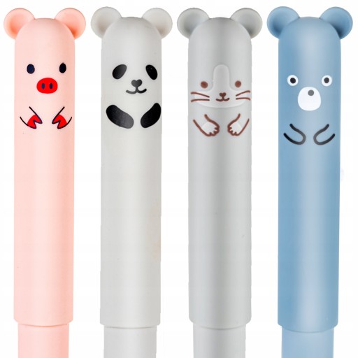 Sada 4x PEN, zmazateľné, zmazateľné, zmazateľné, ANIMAL