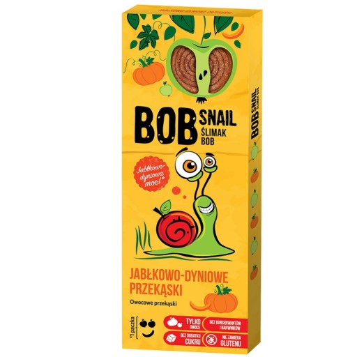 Zdravá svačina BOB SNAIL slimák Jablko tekvica 30g