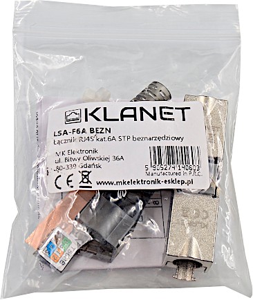 BEZNÁSTROJOVÝ MODULOVÝ KONEKTOR RJ45 CAT.6A STP HLAV
