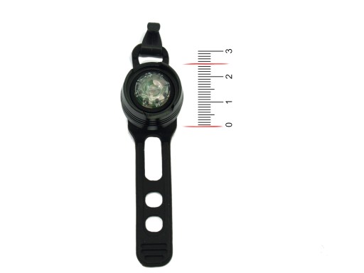 Predná lampa PROX NAOS 1-LED, čierna predná cyklistická lampa