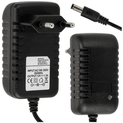 Zásuvný LED zdroj 1,5A 18W 12V 2,1mm