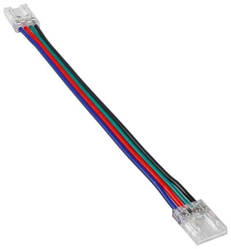Konektor pre RGB COB LED pásy 10mm, konektor s káblom, obojstranná svorka