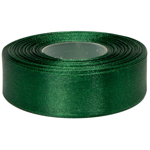 Stuha saténová 25mm 27mb BOTTLE GREEN