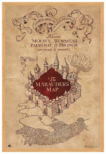 Harry Potter Marauder's Map - plagát 61x91,5 cm