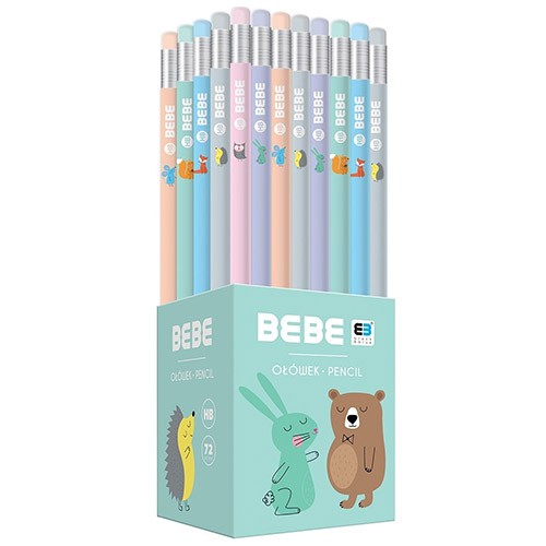 HB ceruzka s gumou BBI Kids Pastel
