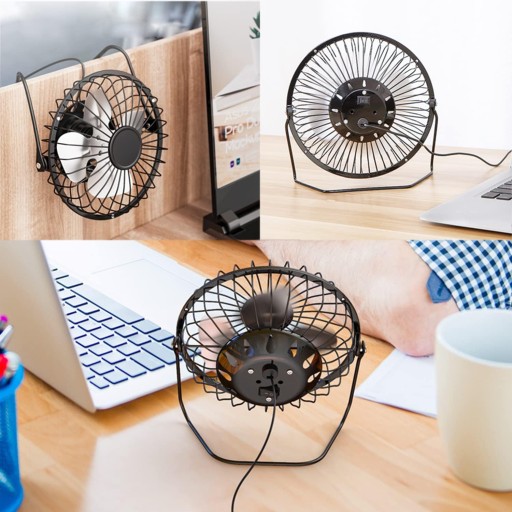VENTILÁTOR USB VENTILÁTOR PEVNÝ MALÝ PRENOSNÝ NA STOL TICHÝ FUNKČNÝ
